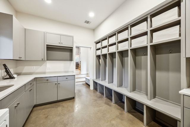 6604 Northridge Dr, Dallas, TX 75214 - mudroom with concrete floors and recessed lighting