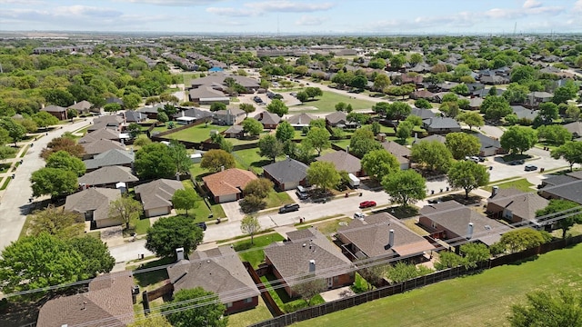 aerial perspective of suburban area