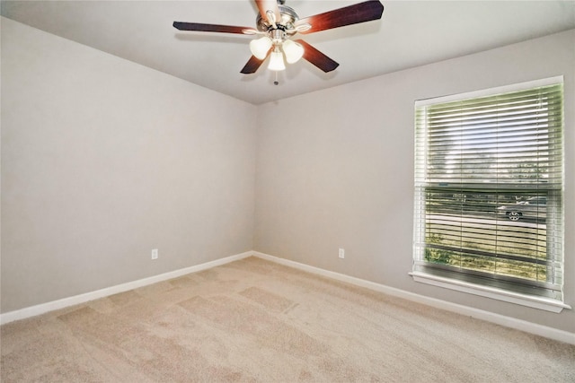 3321 Lynbrook Dr, Plano, TX 75075 - empty room with light carpet, plenty of natural light, and a ceiling fan