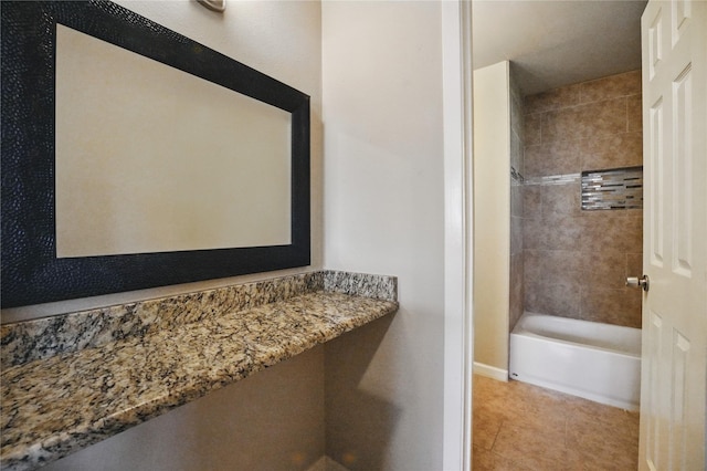 3321 Lynbrook Dr, Plano, TX 75075 - full bath featuring tile patterned floors and shower / bathing tub combination