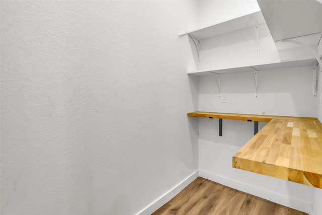 interior space featuring wood finished floors