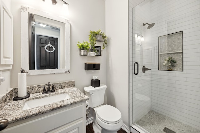 1500 Shropshire St, Keller, TX 76248 - full bathroom featuring a stall shower, toilet, and vanity