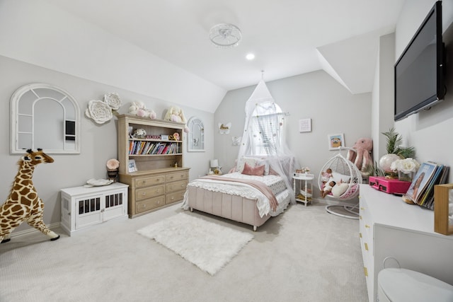 1500 Shropshire St, Keller, TX 76248 - carpeted bedroom featuring lofted ceiling and baseboards
