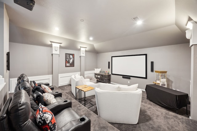 1500 Shropshire St, Keller, TX 76248 - carpeted home theater with wainscoting