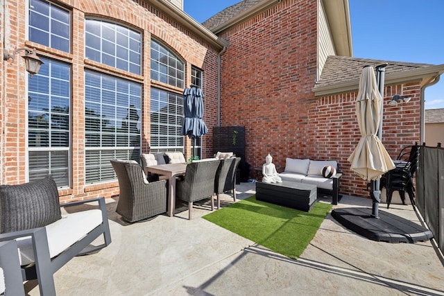 1500 Shropshire St, Keller, TX 76248 - view of patio / terrace with an outdoor hangout area and outdoor dining space