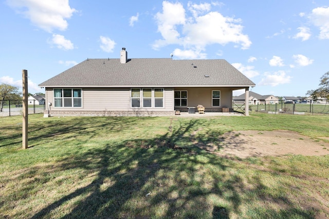 141 York Bridge Rd, Springtown, TX 76082 - rear view of property with a chimney and a patio