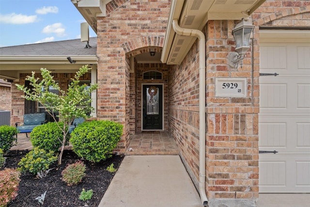 5929 Black Bass Dr, Fort Worth, TX 76179 - doorway to property featuring brick siding