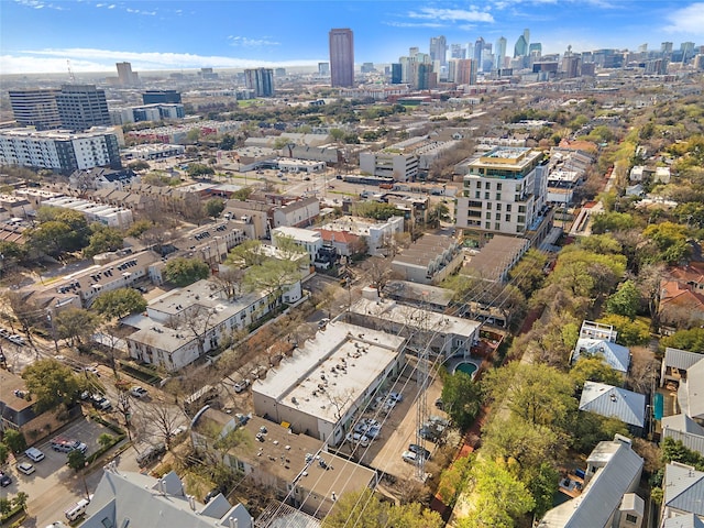 4241 Buena Vista St Unit 14, Dallas, TX 75205 - birds eye view of property featuring a view of city
