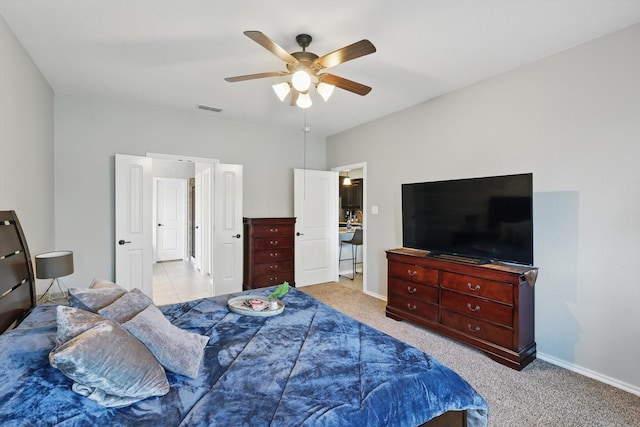 336 Avila Ln, Fort Worth, TX 76052 - carpeted bedroom featuring ceiling fan and baseboards