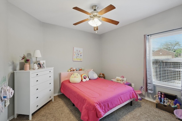 336 Avila Ln, Fort Worth, TX 76052 - carpeted bedroom with baseboards and ceiling fan