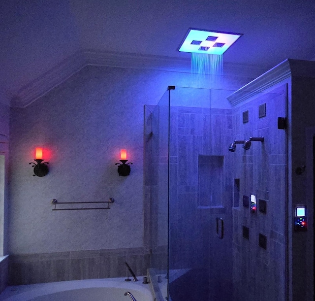 8425 Catskill Ct, Plano, TX 75025 - bathroom with a bath and a stall shower