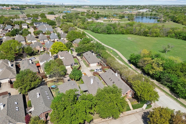 8425 Catskill Ct, Plano, TX 75025 - drone / aerial view featuring a residential view and a water view
