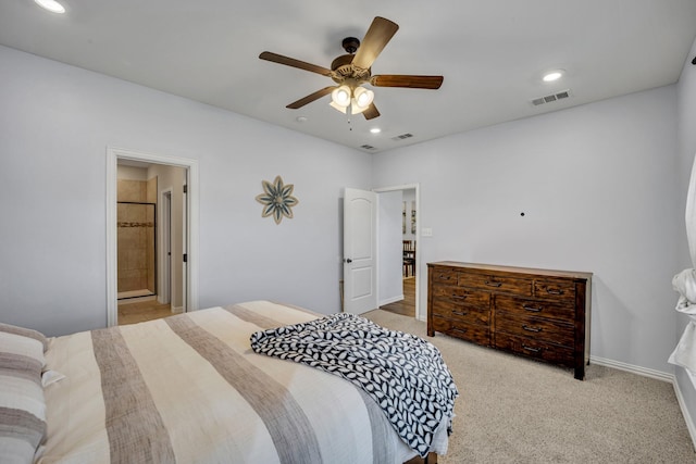 2112 Atlantic Ave, Anna, TX 75409 - carpeted bedroom featuring baseboards, recessed lighting, and a ceiling fan