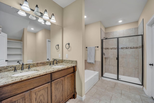2112 Atlantic Ave, Anna, TX 75409 - full bath with a sink, a bath, and a stall shower