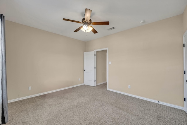 2112 Atlantic Ave, Anna, TX 75409 - carpeted spare room with ceiling fan, baseboards, and visible vents