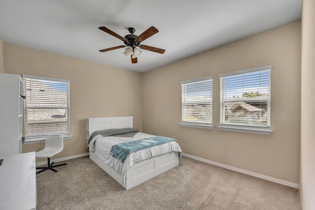 2112 Atlantic Ave, Anna, TX 75409 - carpeted bedroom featuring ceiling fan, baseboards, and multiple windows
