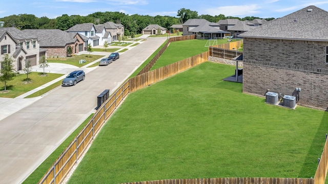 2112 Atlantic Ave, Anna, TX 75409 - view of yard with a residential view, cooling unit, and fence