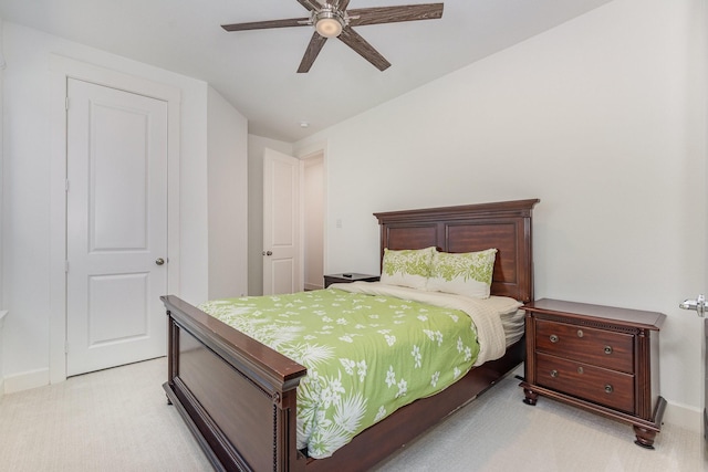 760 Durham St, Allen, TX 75013 - bedroom featuring light colored carpet, baseboards, and ceiling fan