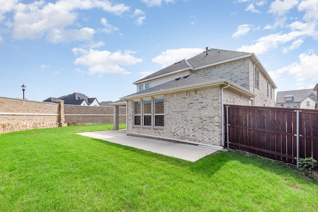 760 Durham St, Allen, TX 75013 - rear view of house with brick siding, a patio, and roof with shingles