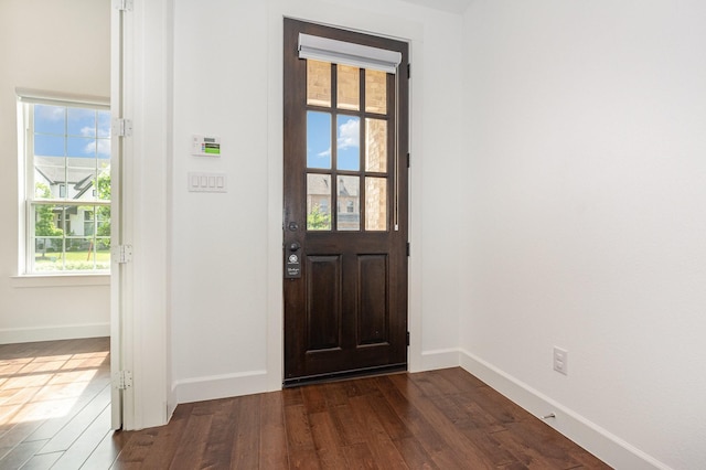760 Durham St, Allen, TX 75013 - entryway featuring baseboards and dark wood finished floors