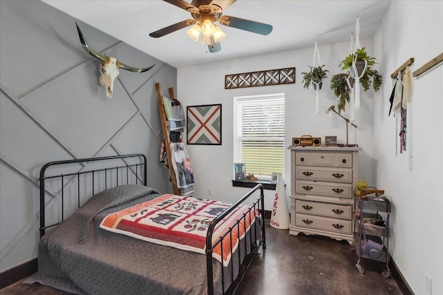 4024 County Road 2610, Bonham, TX 75418 - bedroom featuring a ceiling fan and baseboards
