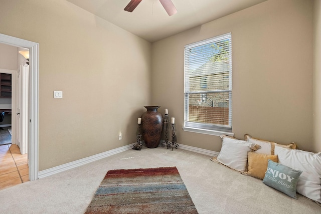 1406 Jacob Ave, Keller, TX 76248 - carpeted bedroom with baseboards and ceiling fan