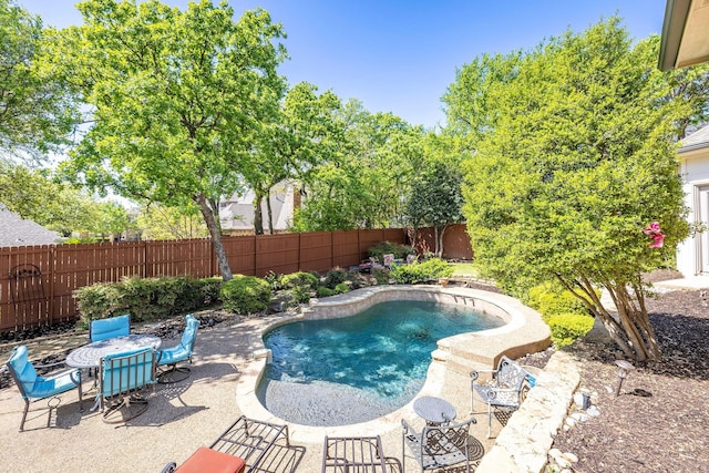 1406 Jacob Ave, Keller, TX 76248 - view of pool with a patio area and a fenced backyard