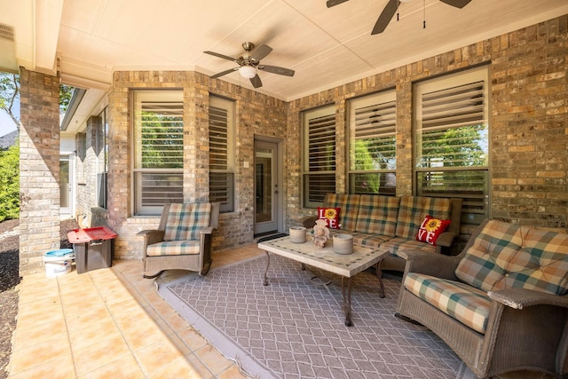 1406 Jacob Ave, Keller, TX 76248 - view of patio / terrace featuring a ceiling fan