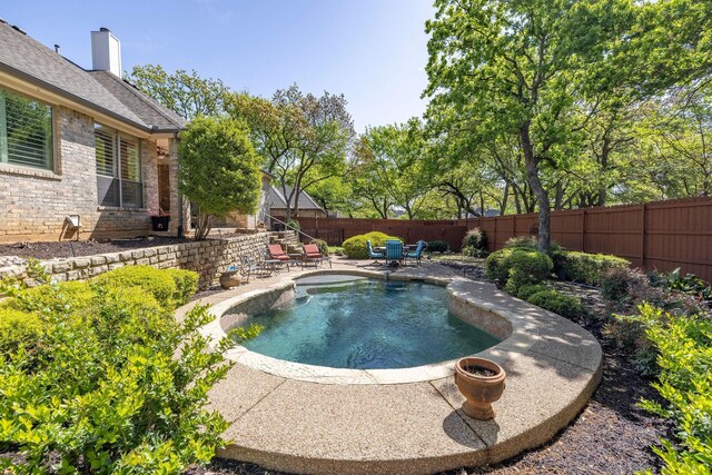 1406 Jacob Ave, Keller, TX 76248 - view of swimming pool featuring a patio area and a fenced backyard