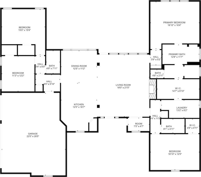 6611 Singleton Rd, Midlothian, TX 76065 - floor plan / room layout