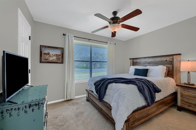 1346 Kiowa Dr E, Lake Kiowa, TX 76240 - carpeted bedroom featuring baseboards and ceiling fan
