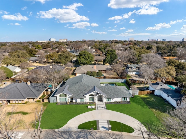 4147 Deep Valley Dr, Dallas, TX 75244 - birds eye view of property featuring a residential view
