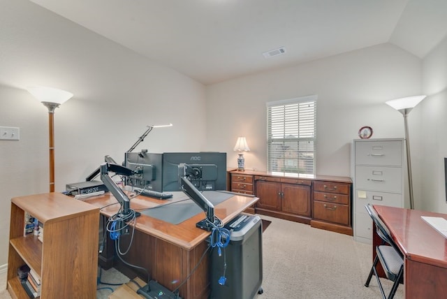 781 Bosley Dr, Fate, TX 75087 - office space with light colored carpet and lofted ceiling