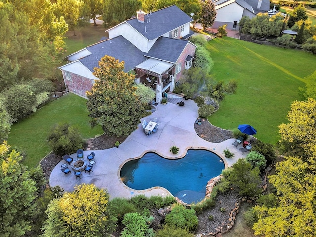 10040 Little Horn Cir, Frisco, TX 75035 - aerial view