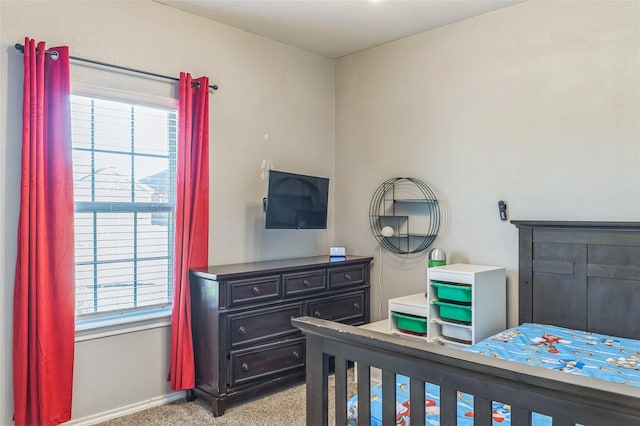 724 Alton Dr, Aubrey, TX 76227 - bedroom featuring light carpet and baseboards