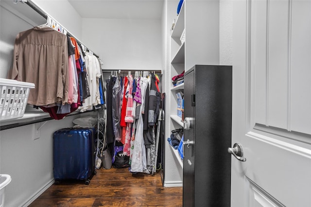 8312 White Hart Dr, Fort Worth, TX 76179 - spacious closet with wood finished floors