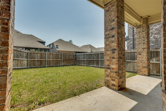 610 Crockett Dr, Lavon, TX 75166 - view of yard with a fenced backyard and a patio