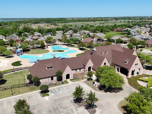 610 Crockett Dr, Lavon, TX 75166 - aerial view with a residential view