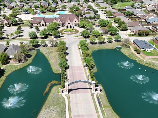 610 Crockett Dr, Lavon, TX 75166 - aerial view featuring a residential view and a water view