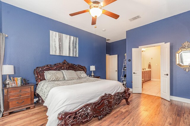 3608 Bright Star Way, Plano, TX 75074 - bedroom featuring wood finished floors, ceiling fan, and baseboards