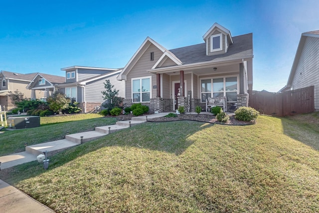 2821 Journey Ln, Forney, TX 75126 - view of front of house with a porch and brick siding