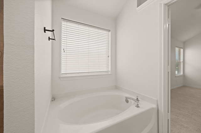bathroom with a bath