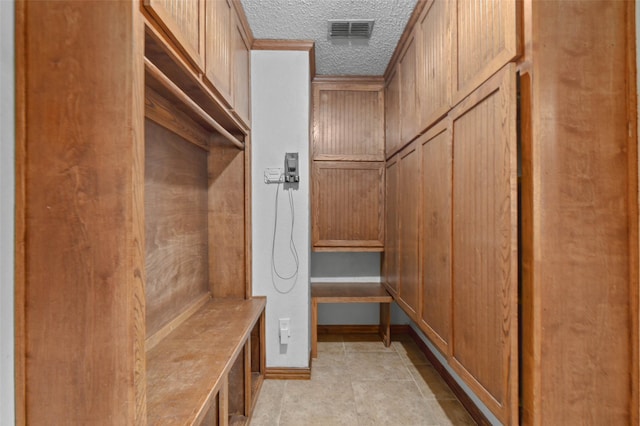 spacious closet featuring visible vents