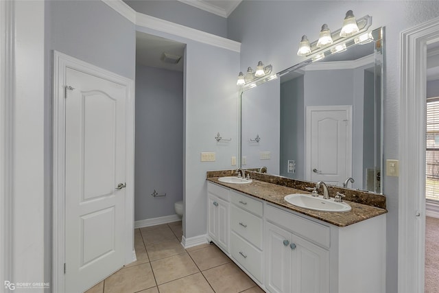 105 Devereaux Dr, Bossier City, LA 71111 - bathroom featuring toilet, baseboards, a sink, and visible vents
