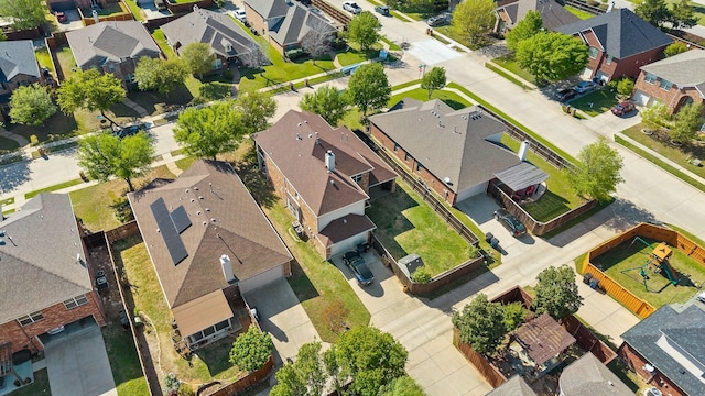 drone / aerial view featuring a residential view