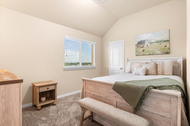 191 Cardiff Ln, Waxahachie, TX 75167 - bedroom with carpet, baseboards, and lofted ceiling