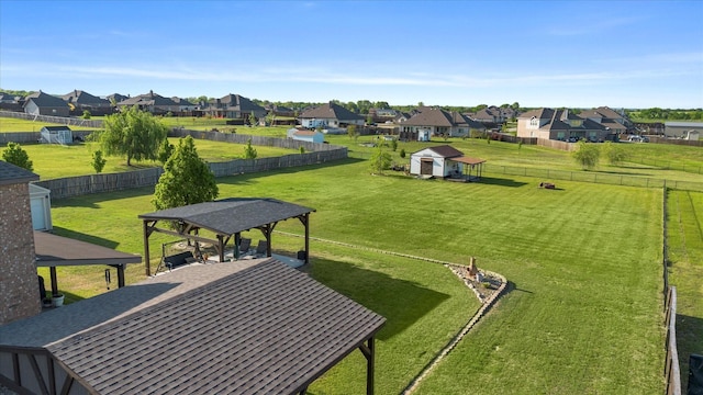 191 Cardiff Ln, Waxahachie, TX 75167 - surrounding community featuring an outbuilding, a gazebo, a lawn, and a residential view
