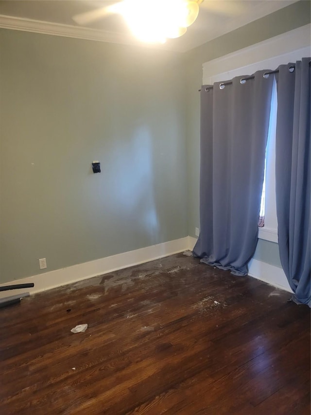409 Forest Ave, Shreveport, LA 71104 - empty room featuring hardwood / wood-style floors and ornamental molding