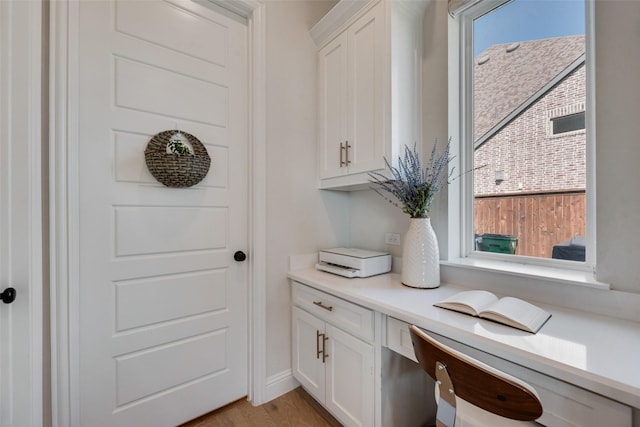 3101 Twin Eagles Dr, Celina, TX 75009 - interior space with light wood-style flooring and built in desk