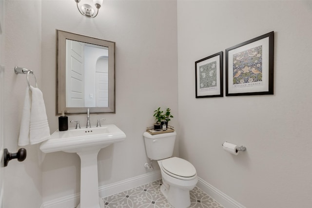 3101 Twin Eagles Dr, Celina, TX 75009 - bathroom with tile patterned floors, baseboards, and toilet